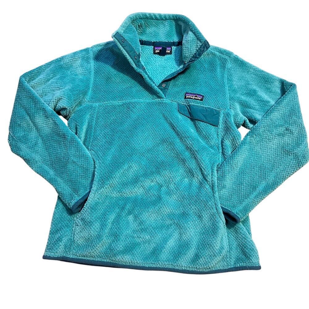 Patagonia Women's Re-Tool Snap-T Pullover Fleece Size Small Outdoor True Teal